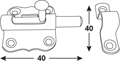 Boulon de boîte de connexion 40x40 sb bvz - dyb2207151