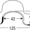 Support de fermeture Connex rond 42mm bvz - dyb2901311