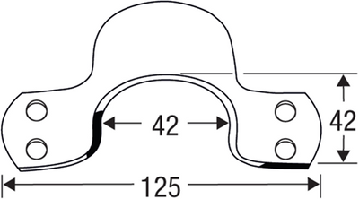 Support de fermeture Connex rond 42mm bvz - dyb2901311