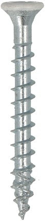 Vis de raccord Dynaplus tête plate galvanisée filetage complet - tête blanche 7mm torx tx20 ​​4.0x40 | 200 pièces - 0285.01.25608