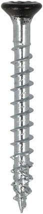 Vis de raccord Dynaplus tête plate galvanisée filetage complet - tête noire 8mm torx tx20 ​​4,5x40 | 200 pièces - 0285.01.33605
