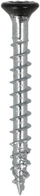 Vis de raccord Dynaplus tête plate galvanisée filetage complet - tête noire 8mm torx tx20 ​​4,5x40 | 200 pièces - 0285.01.33605