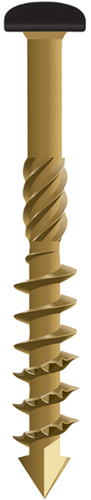 Vis de façade Dynaplus culasse ar-bronze filetage partiel tête noire torx tx15 4,0x50 28 | 200 pièces - 0284.08.25905