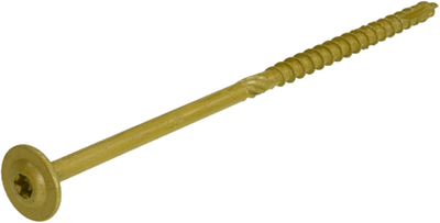 Vis à construction en bois Dynaplus tête bombée bronze ar filetage partiel + pointe coupante torx tx40 8.0x120 70 | 50 pièces - 0286.08.62801