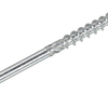 Vis à construction en bois Dynaplus tête bombée galvanisée filetage partiel + pointe coupante torx tx30 6,0x140 70 | 50 pièces - 0286.01.51001