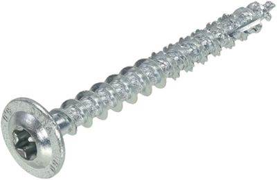 Vis à construction en bois galvanisée Dynaplus tête bombée filetage complet + pointe coupante torx tx20 ​​​​4.0x30 | 200 pièces - 0286.01.25201