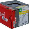 Vis à construction en bois galvanisée Dynaplus tête bombée filetage complet + pointe coupante torx tx20 ​​​​4.0x30 | 200 pièces - 0286.01.25201