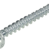 Vis à construction en bois galvanisée Dynaplus tête bombée filetage complet + pointe coupante torx tx25 5.0x50 | 200 pièces - 0286.01.41901
