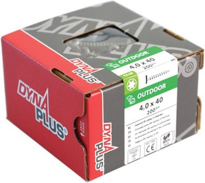 Dynaplus uni vis culasse à revêtement ar filetage complet torx tx20 ​​​​4.0x50 | 200 pièces - 0282.08.25901