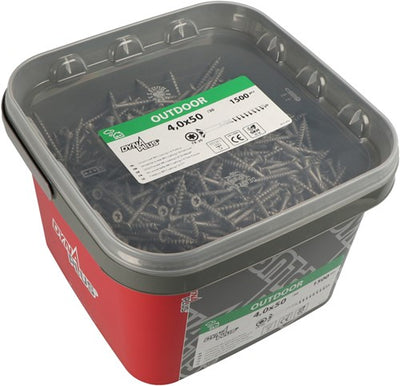 Dynaplus vis uni vis pour panneaux d'aggloméré revêtement AR tête plate filetage partiel Torx tx25 5,0x60 35 | 1000 pièces - 0289.14.42001