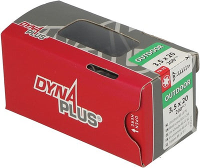 Dynaplus vis uni vis pour panneaux d'aggloméré revêtement AR tête plate filetage complet Torx tx15 3,5x20 | 200 pièces - 0281.08.17001