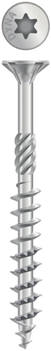 Dynaplus vis uni vis pour panneaux d'aggloméré tête plate galvanisée filetage partiel torx tx20 ​​​​4,0x40 24 | 200 pièces - 0281.01.25602