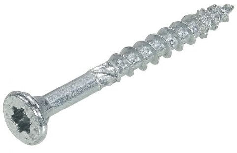 Dynaplus vis uni vis pour panneaux d'aggloméré tête plate galvanisée filetage partiel torx tx20 ​​​​4,0x40 24 | 500 pièces - 0281.01.25604