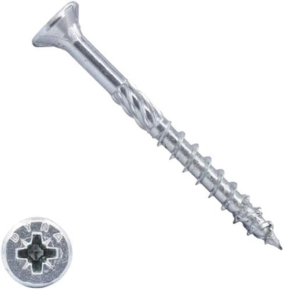 Dynaplus vis uni vis pour panneaux d'aggloméré vz (galvanisée) pk (tête plate) pz2 4,5x60 35 | 200 pièces - 0280.01.34001