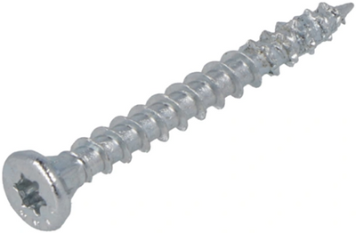 Vis pour panneaux d'aggloméré Dynaplus uni vis vz (zinguée) pk (tête plate) torx tx15 3,5x16 | 200 pièces - 0281.01.16701