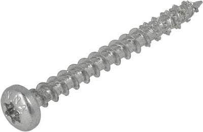 Dynaplus culasse uni vis galvanisée filetage complet torx tx10 3.0x12 | 200 pièces - 0282.01.12401