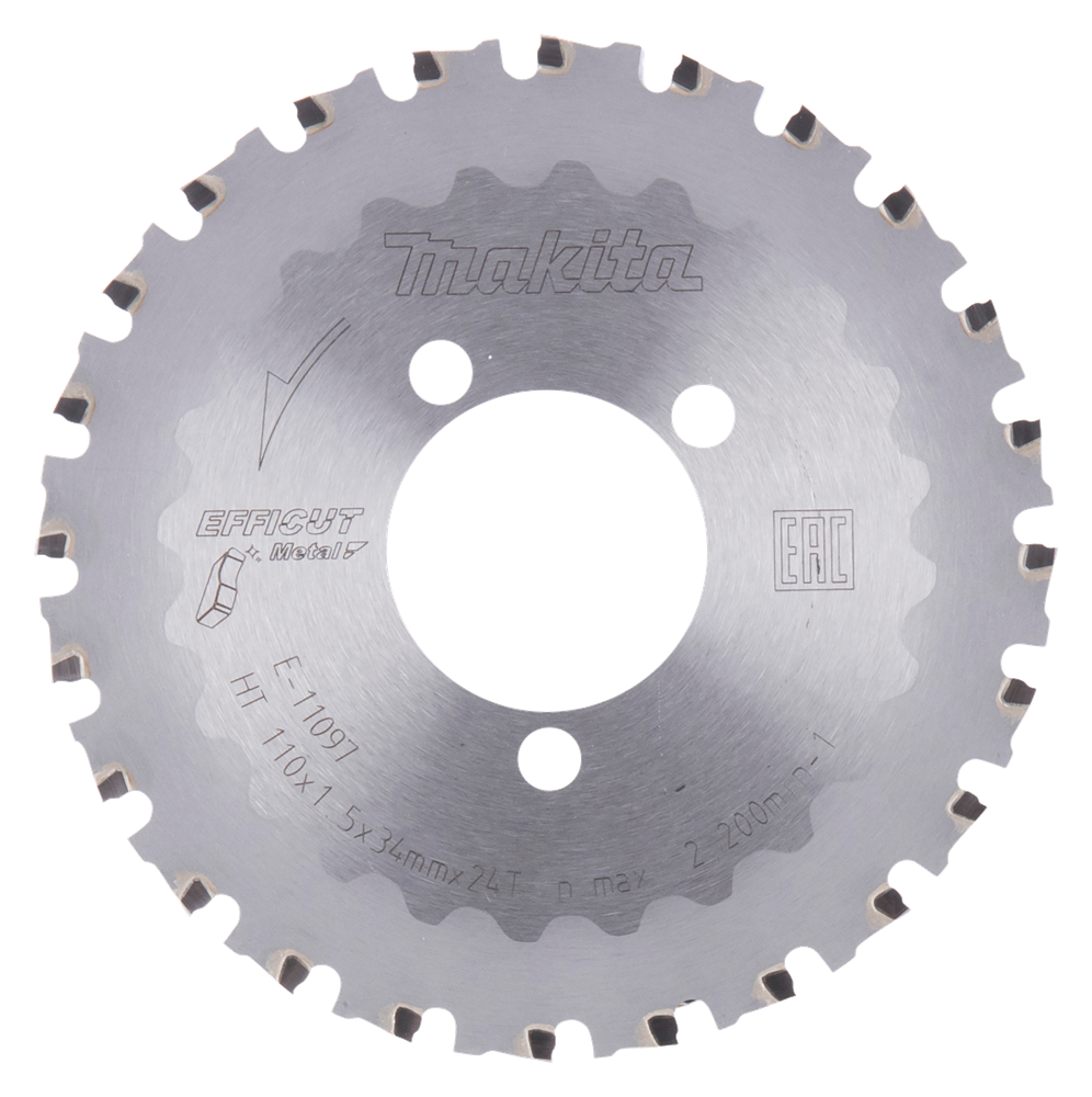 Accessoires Makita barre d'armature pour lame de scie circulaire | Efficacité 110x34mm 24t - e-11097 e-11097