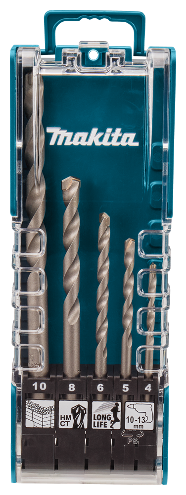 Makita accessoires jeu de forets à maçonnerie 5 pièces - e-11536 - e-11536