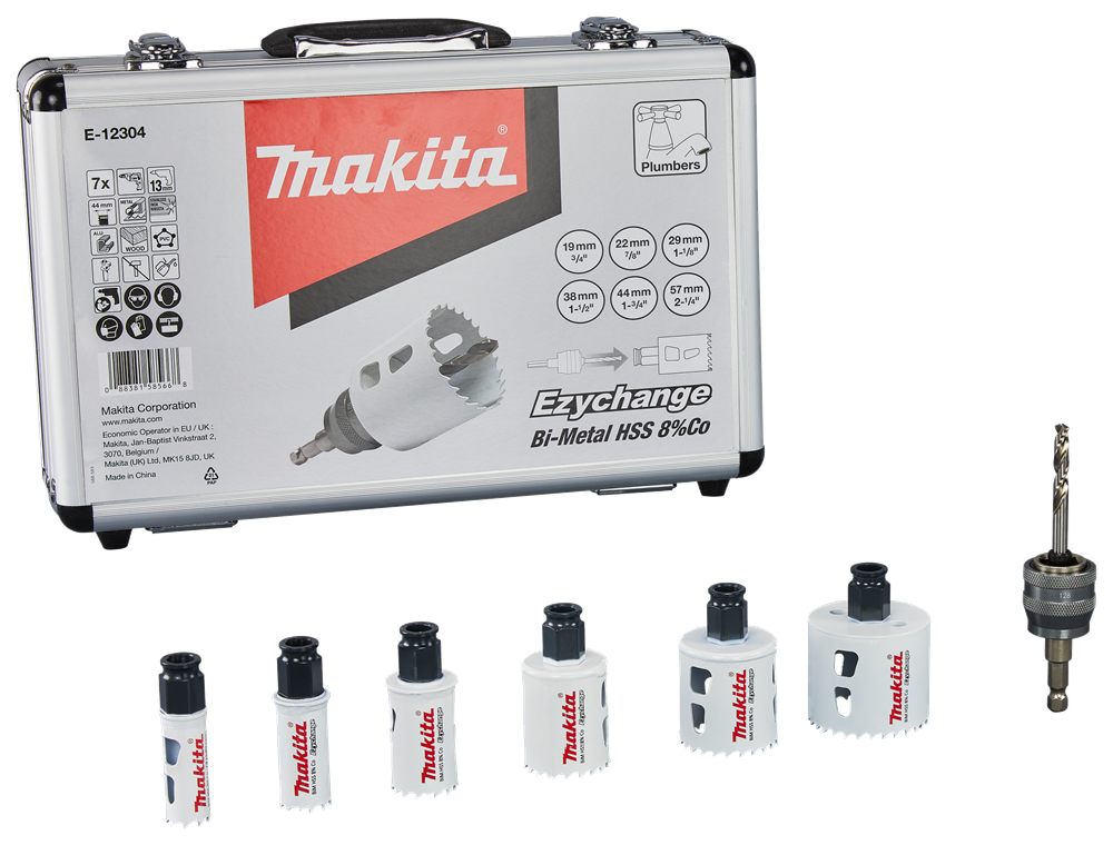 Makita accessoires jeu de scies cloches 7 pièces bois métal - e-12304 e-12304