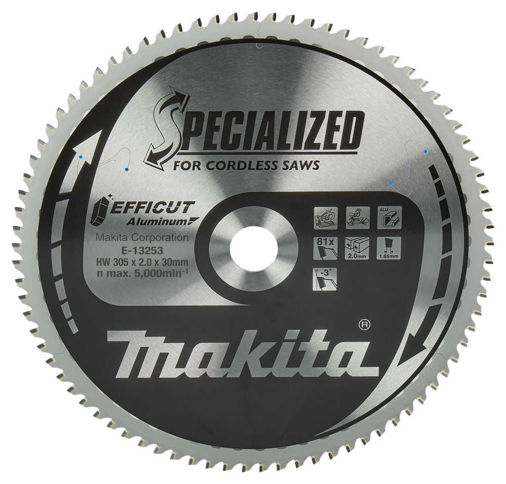 Accessoires Makita lame de scie à tronçonner aluminium | efficace 305x30x2.0 81t -3g - e-13253 e-13253
