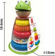 Hape grenouille empilable - anneaux empilables en bois jouet pour tout-petit 12 mois+