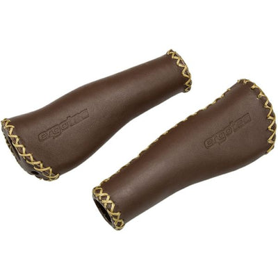 Ergotec Monaco Set Handles en cuir 2x 135 mm marron
