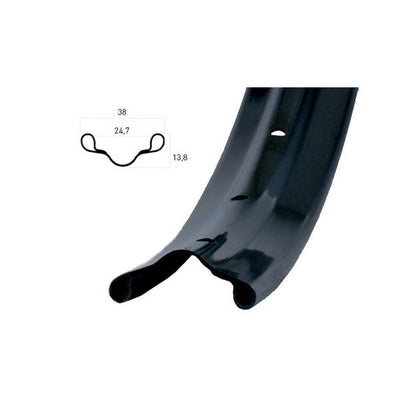 Rigida Velg 28 (635) Westwood 36 14 Aluminium noir