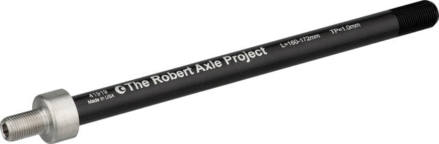 Axe traversant de remorque de vélo Robert Axis Project pour dimensions de 142 et 148 mm au-dessus du contre-écrou