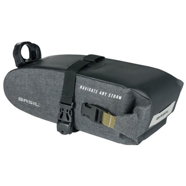Basil Navigator Storm Saddle Bag - Compact Bicycle Bag - Unisexe - Bicycle - noir