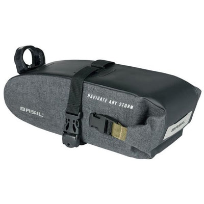 Basil Navigator Storm Saddle Bag - Compact Bicycle Bag - Unisexe - Bicycle - noir