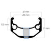 Ryde Relg Zac Bull 28 29 622 X 25C Aluminium 36 trous 14g noir Aiglé