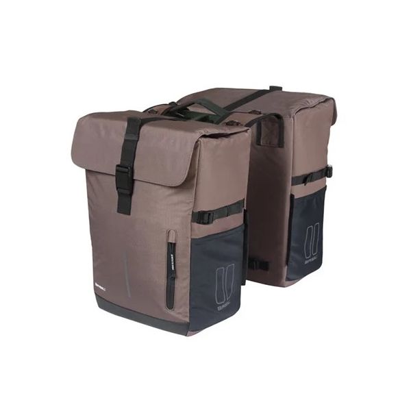 Axe à double vélo de basilic se déplacer 30 litres 16 x 27 x 38 cm brun