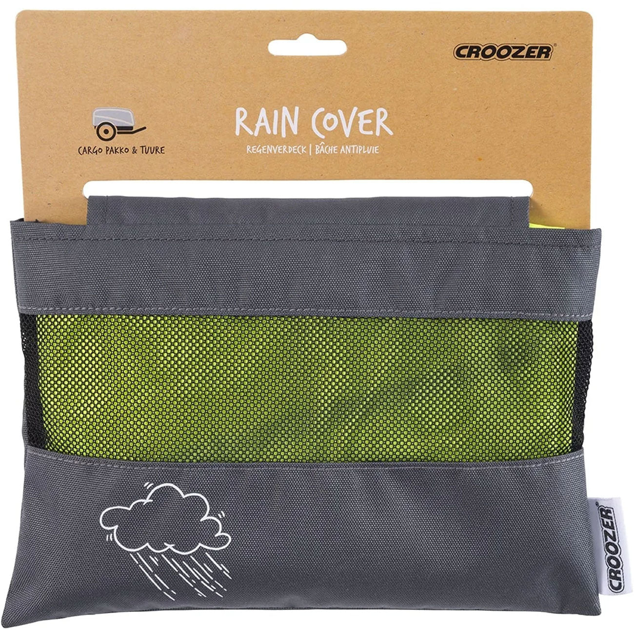 Housse de pluie Croozer pour cargo pakko tuure