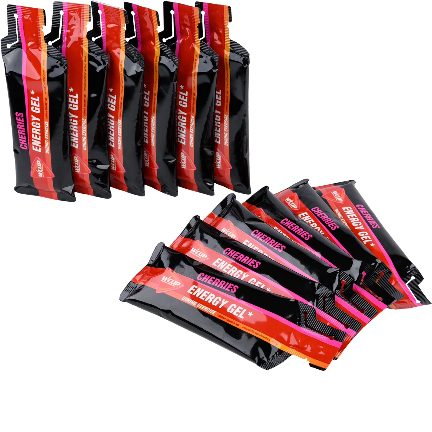 Wcup - gel énergétique cerise 40ml 12 pièces