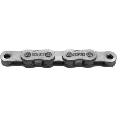 Kmc z1ehx étroit ept extra long 128 schakels e -bike verrouillage - broche de 7,8 mm - argent foncé