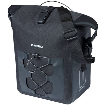 Basil Single Bicycle Bag Navigator étanche M Mik 14 litres 14 x 24 x 34 cm noir