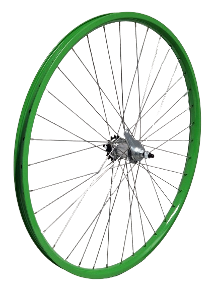 Roue arrière AMK 28 pouces (622) Rim alliage Alu Green Ventura Brake Hub