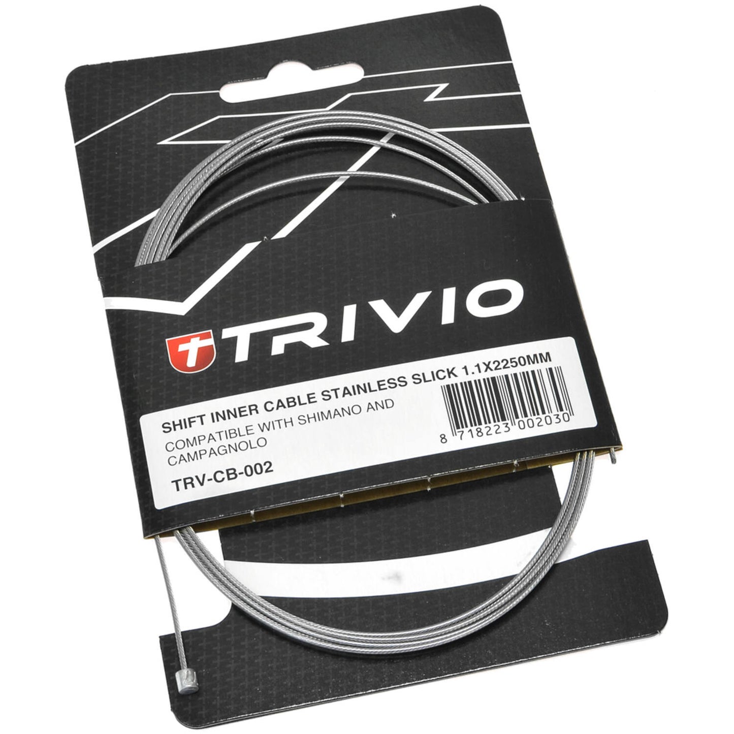 Trivio - câble intérieur de dérailleur acier inoxydable slick 1,1x2250mm - 20 pcs.