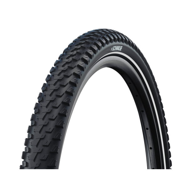 VTT Schwalbe marathon plus - filaire - addix - smartguard - 26x2.10 - noir + reflex