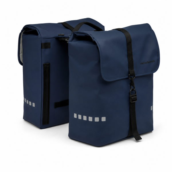 Newlooxs new looxs sac de vélo double odense bleu foncé mik 2.0 39l
