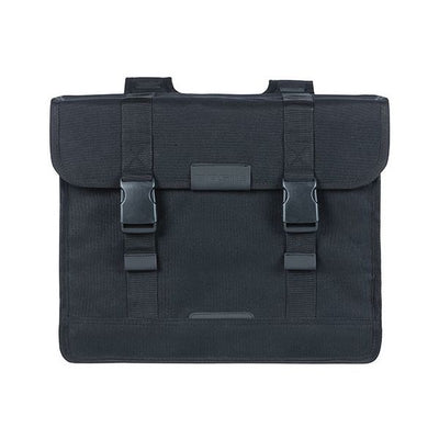 Basil Kavan Eco Classic Double Bicycle Bag - Toile biologique durable - Black - 68L