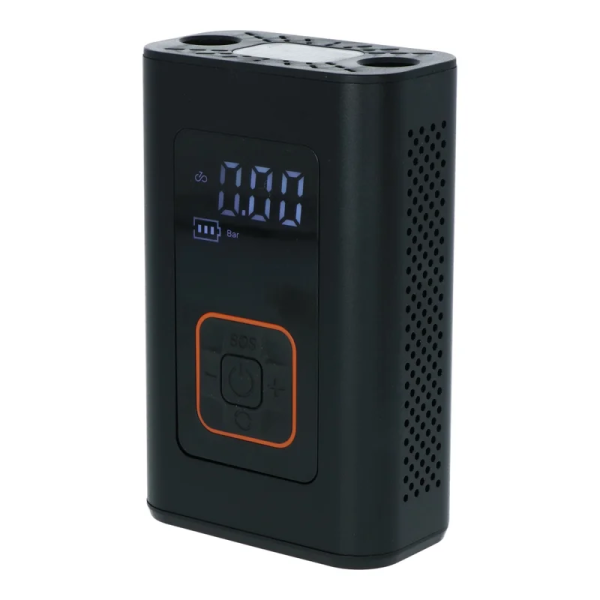 Compresseur mobile Carpoint compact - rechargeable USB-C - 7,4v 60w - tension réglable - jusqu'à un maximum de 150 psi ou 10,3 bar - lampe de poche, batterie externe pour lampe de secours