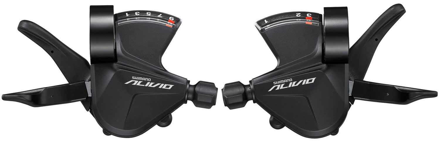 Shimano Alivio Rapidfire Triggerset Shifterset 3x9 Speed ​​Derilleur Mat Black