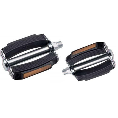 Marwi Pedal Set 677H avec réflecteurs Silver Black (emballage d'atelier)