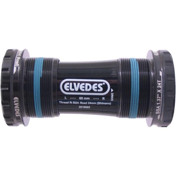 Boîtier de pédalier Elvedes Hollowtech Shimano Race 24Mm Black