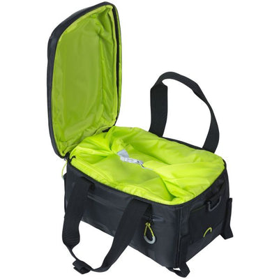 Basil Miles Trunkbag - Sac à bagages noirs sportifs pour fonds sportifs - 7L - Lime noire