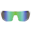 Trivio - lunettes de cyclisme hyperion blanc revo vert avec lentille extra transparente