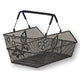Basil Cento Flower Multi-Basket à vélo - à l'arrière - noir