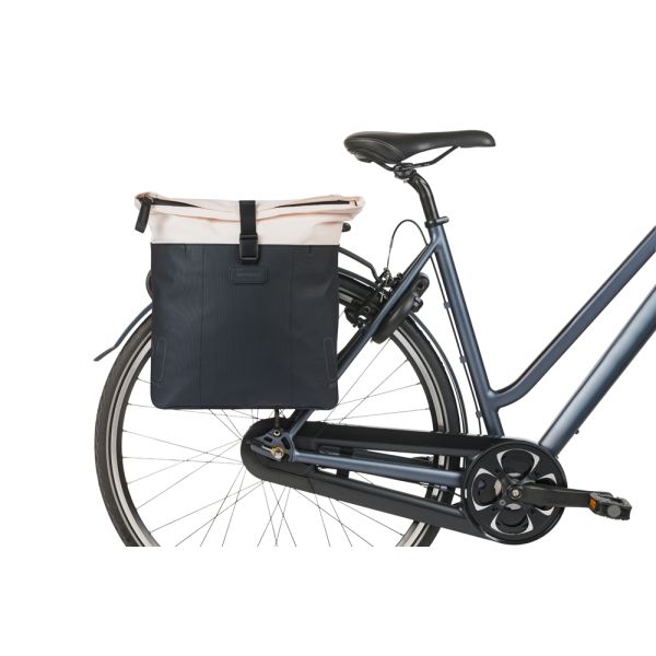 Basil sac double vive 28-35l blanc cassé noir