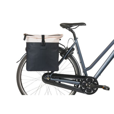 Basil sac double vive 28-35l blanc cassé noir
